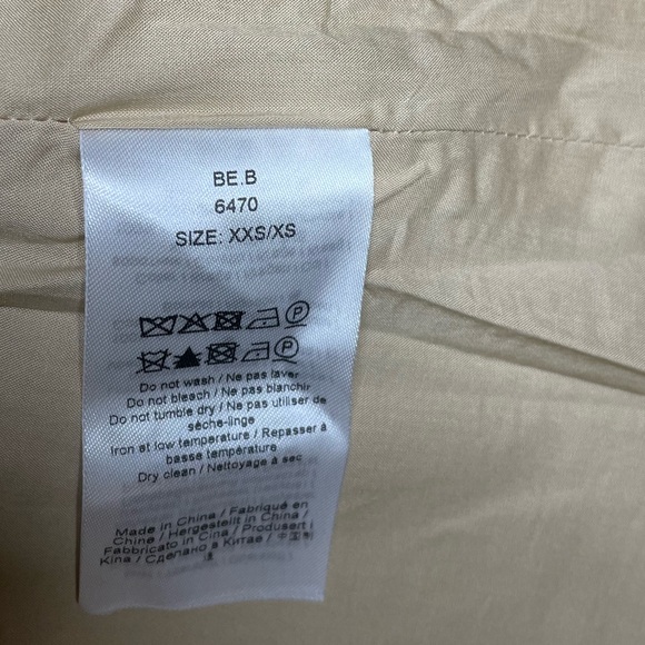 NEW GANNI Camel Twill Barn Midi Jacket Pale Khaki Beige Brown | XXS/XS - Picture 16 of 16